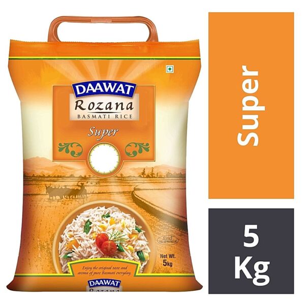 Daawat Rozana Super Basmati Rice: 5 kgs