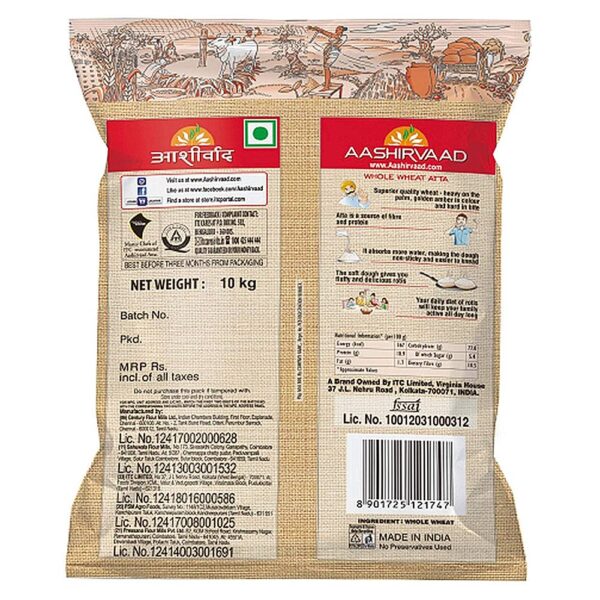 Aashirvaad Superior MP Wheat Atta - 10kg