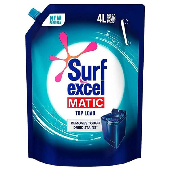 Surf Excel Matic Liquid Detergent Top Load Pouch: 4 L